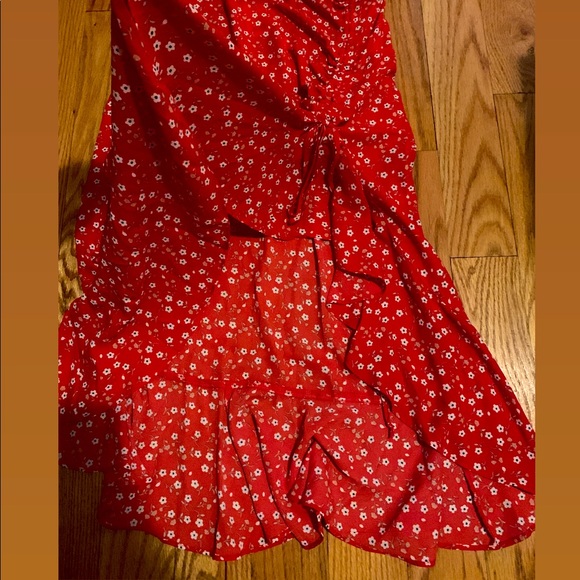 Max Studio Floral Ruched MIDI Skirt - Picture 5 of 5